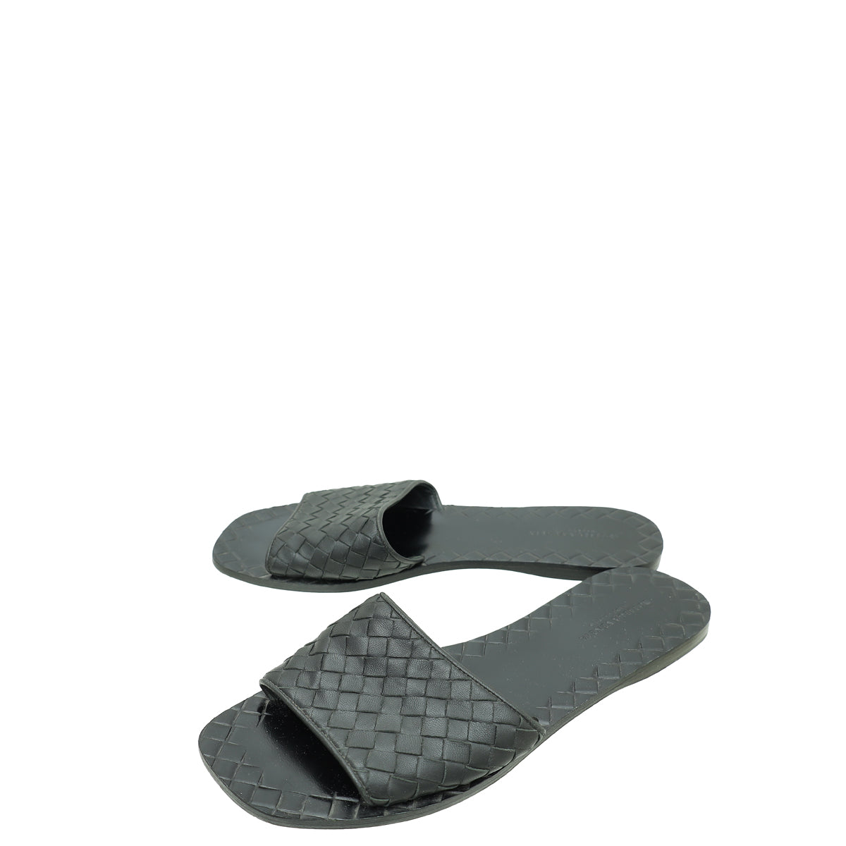 Bottega Veneta Black Intrecciato Nappa Ravello Sandal 37