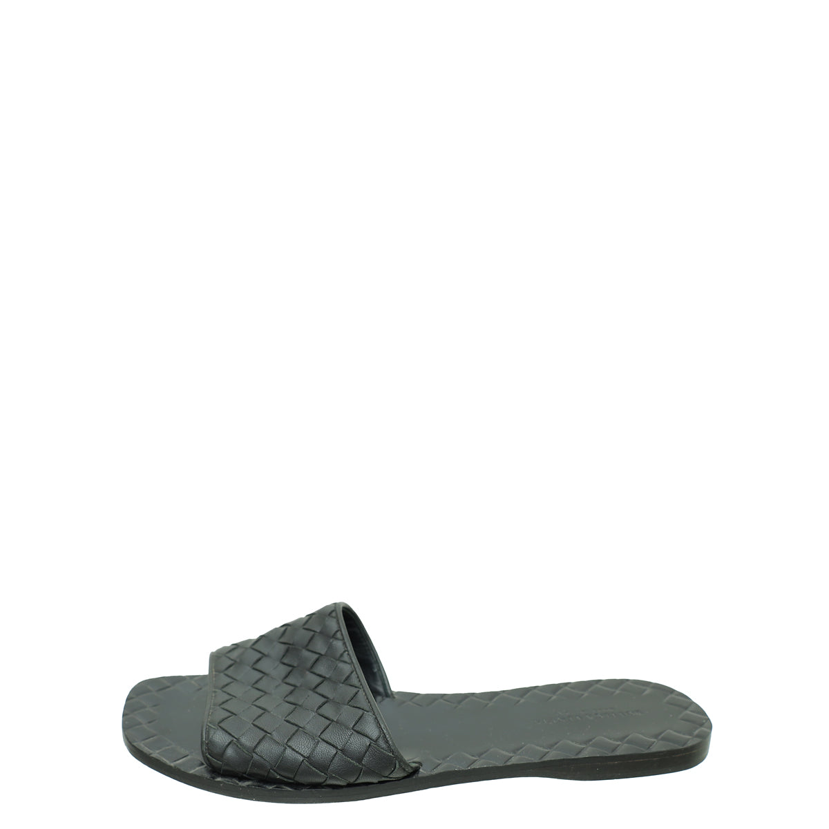 Bottega Veneta Black Intrecciato Nappa Ravello Sandal 37