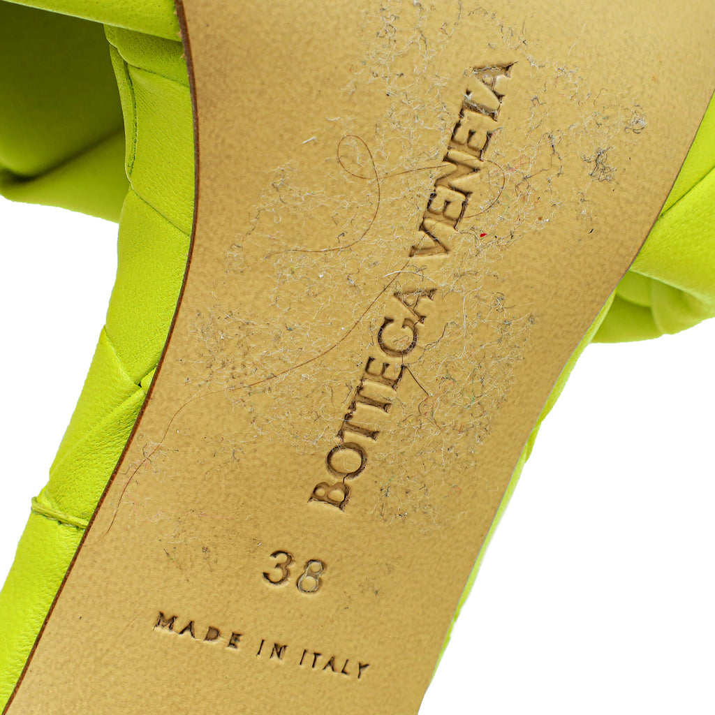 Bottega Veneta Lagoon Acid Intrecciato Nappa Lido Mule 38