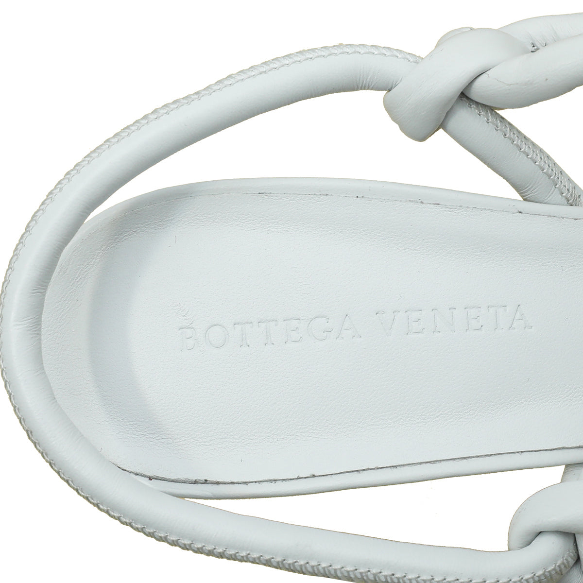 Bottega Veneta Optic White Knot Sandals 39.5