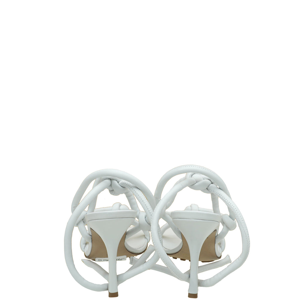 Bottega Veneta Optic White Knot Sandals 39