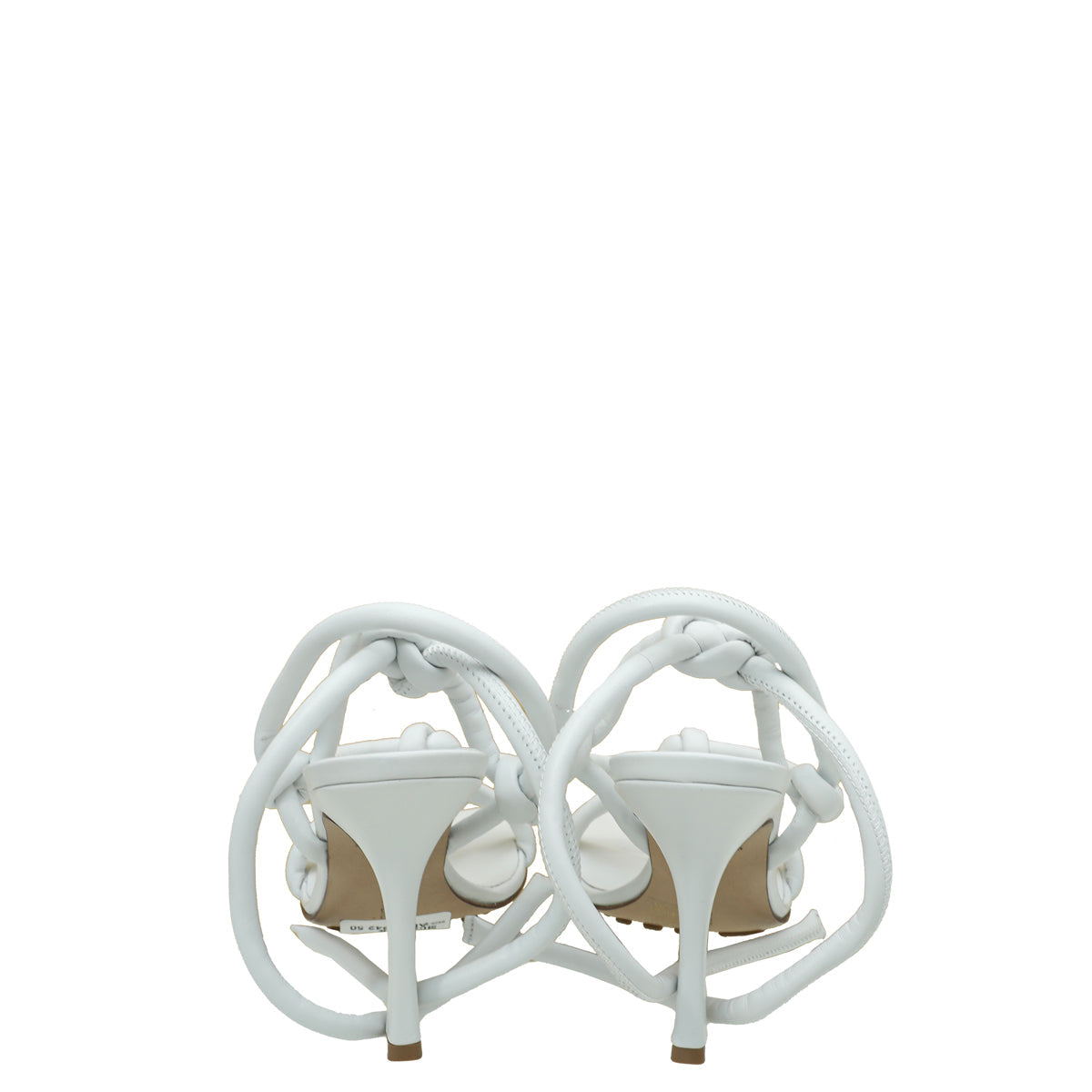 Bottega Veneta Optic White Knot Sandals 39