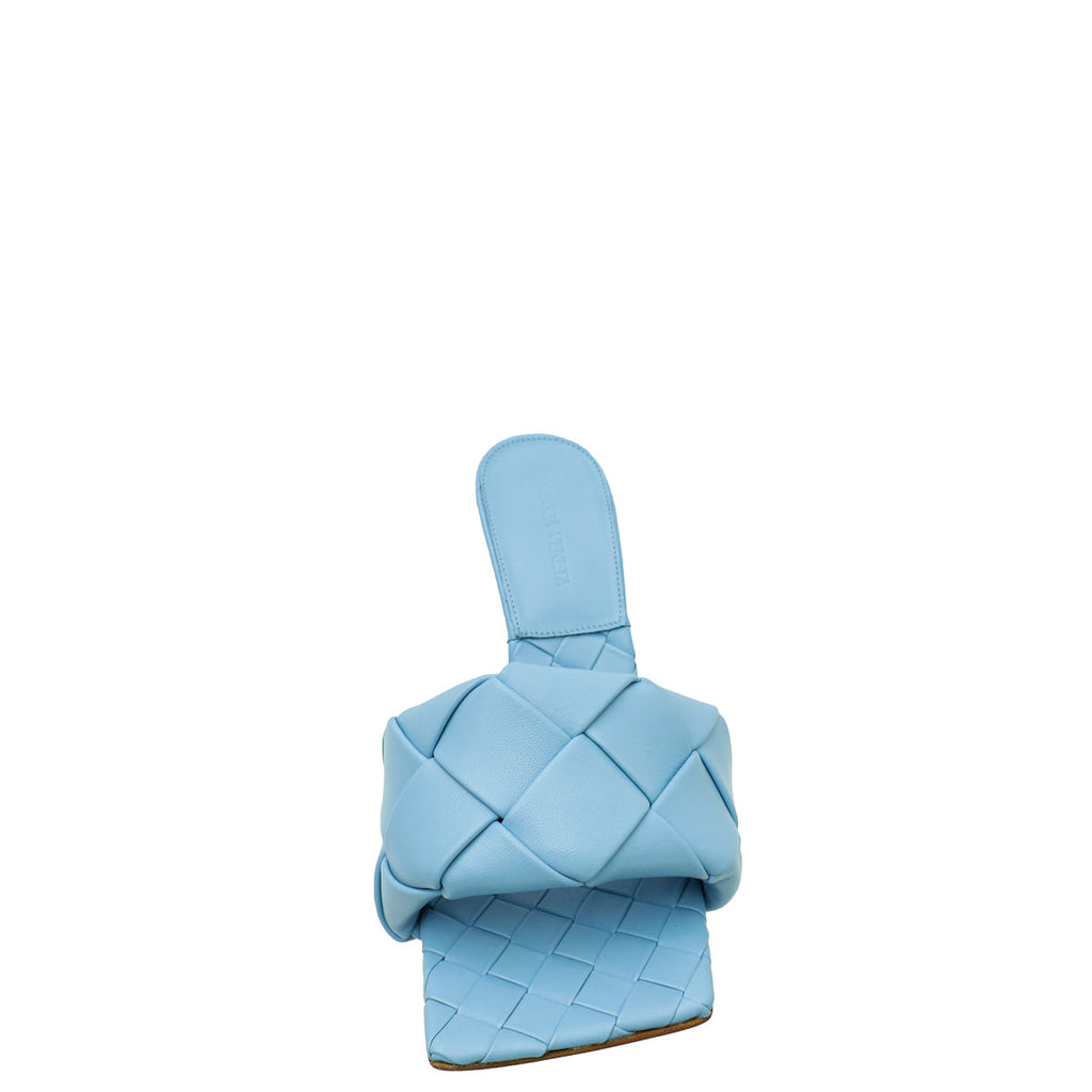 Bottega Veneta Sky Blue Intrecciato Nappa Lido Mule 39