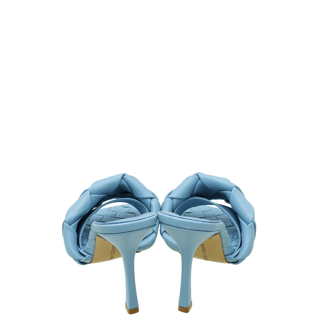 Bottega Veneta Sky Blue Intrecciato Nappa Lido Mule 39