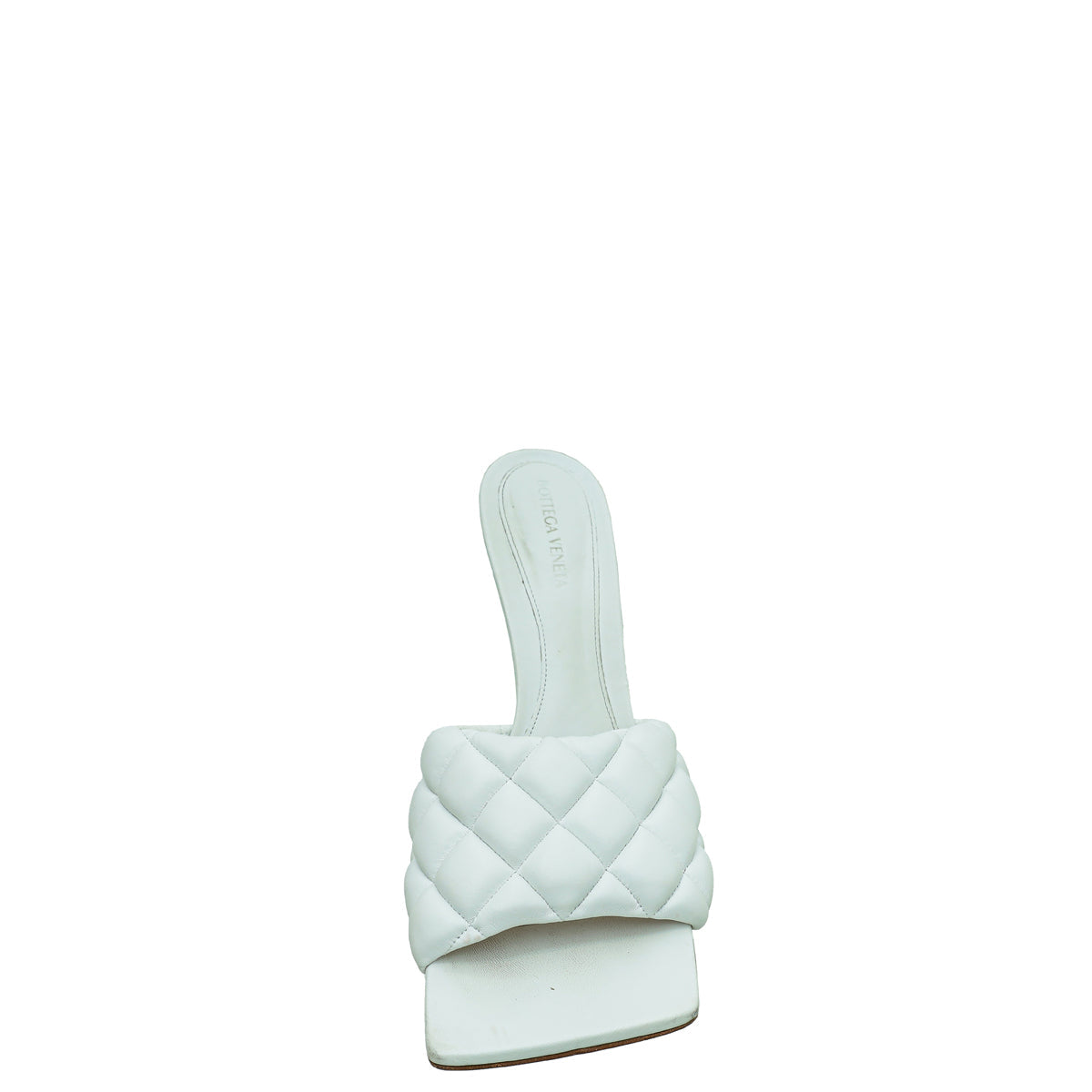 Bottega Veneta White Nappa Padded Mules 41