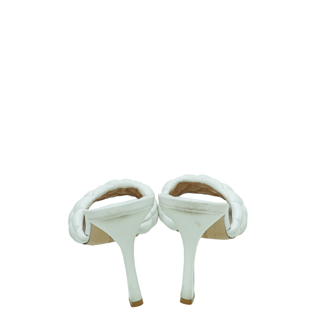 Bottega Veneta White Nappa Padded Mules 41
