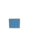 Bottega Veneta Blue Intrecciato Bi-Fold Wallet
