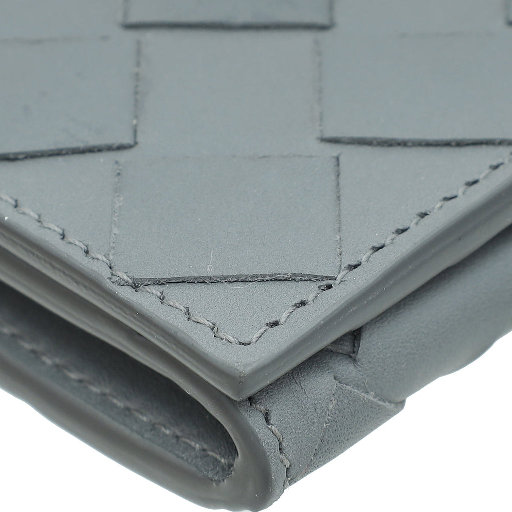 Bottega Veneta Grey Intrecciato Long Wallet