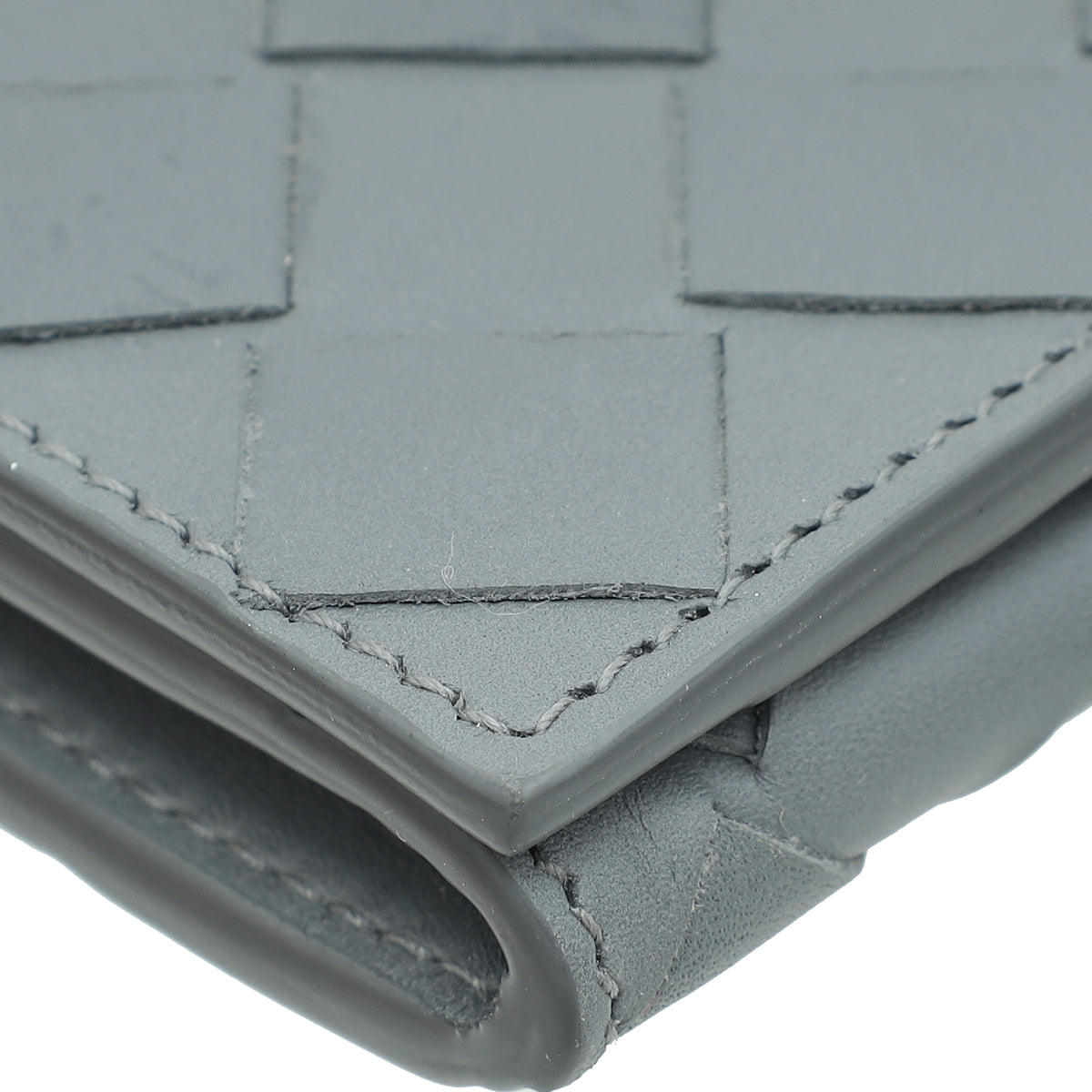 Bottega Veneta Grey Intrecciato Long Wallet