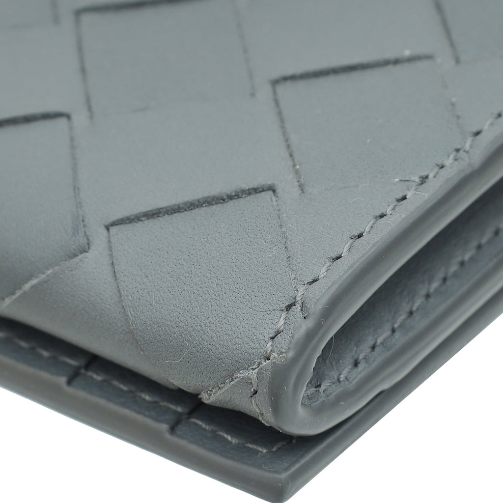 Bottega Veneta Grey Intrecciato Long Wallet