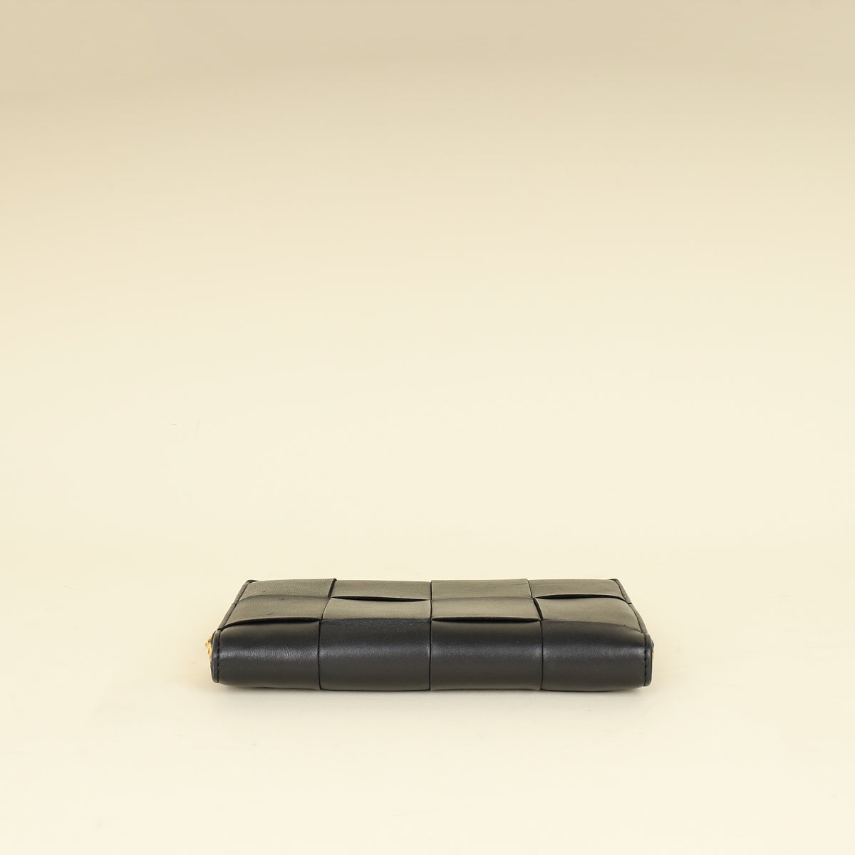 Bottega Veneta Black Cassette Zip Around Wallet