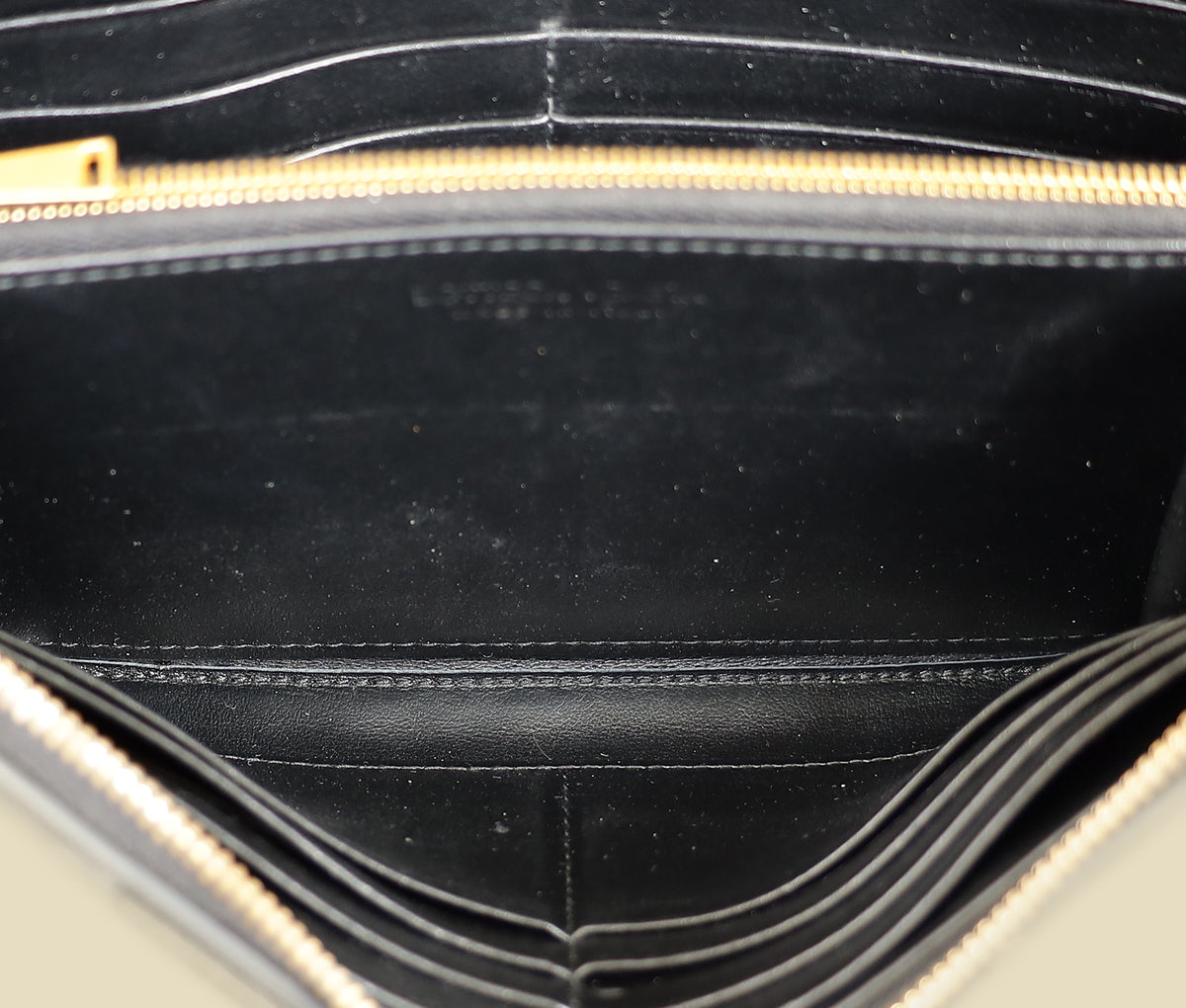 Bottega Veneta Black Cassette Zip Around Wallet