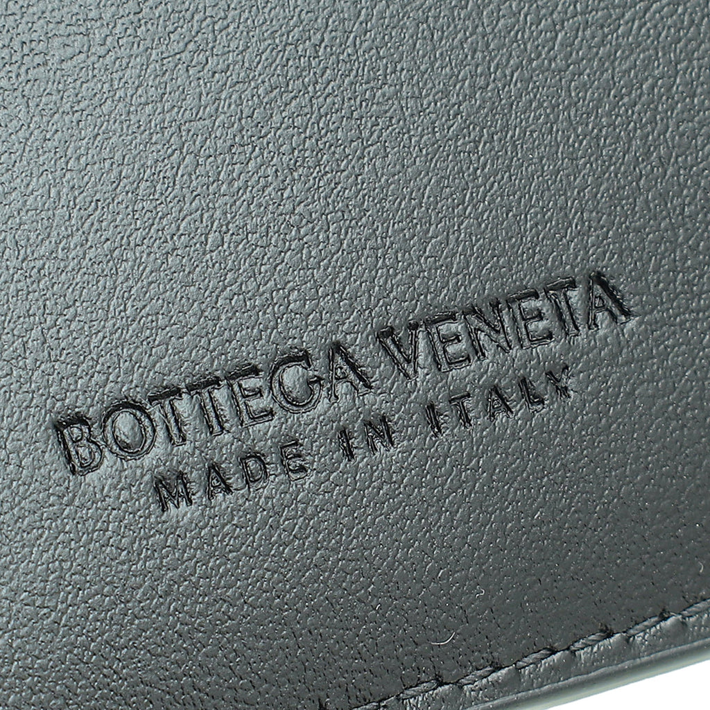 Bottega Veneta Black Cassette Bi-Fold Zip Wallet