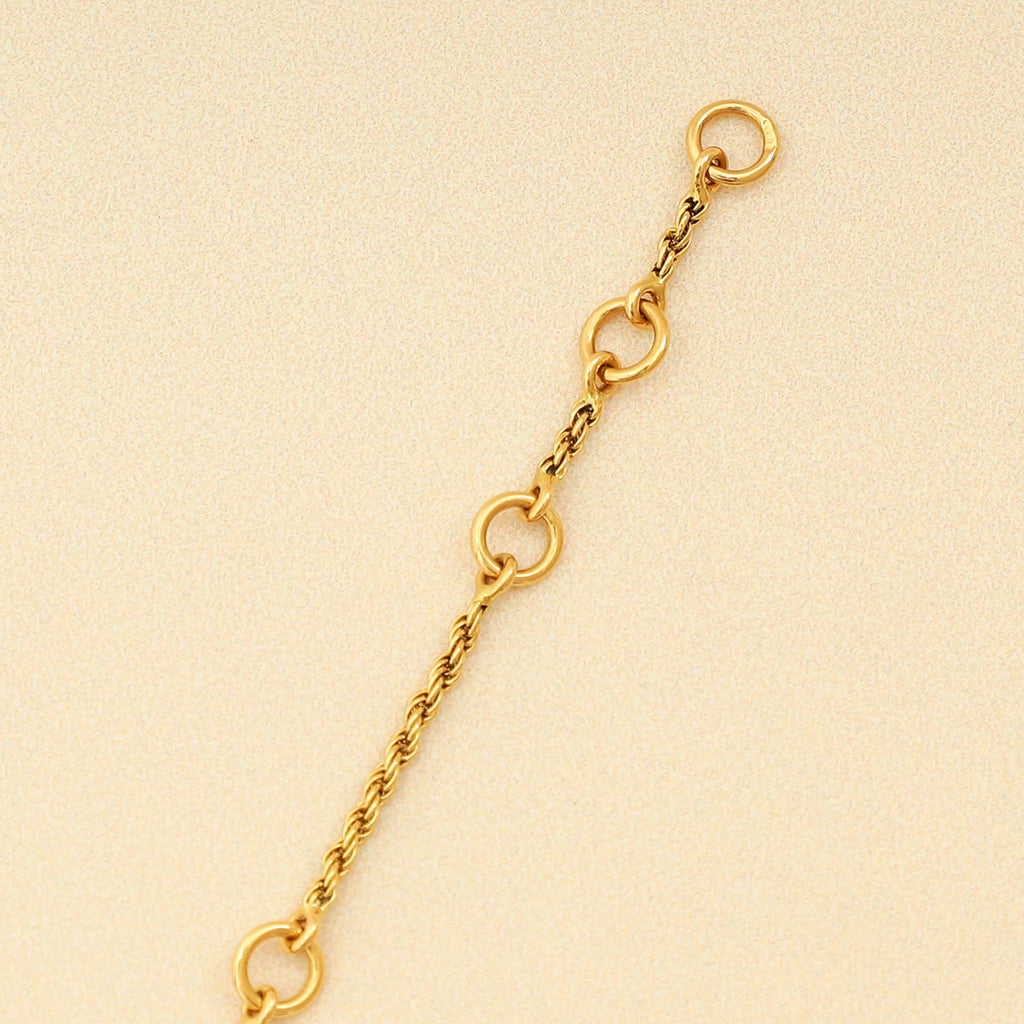 Boucheron 18K Yellow Gold MOP Diamond Serpent Boheme XS Bracelet