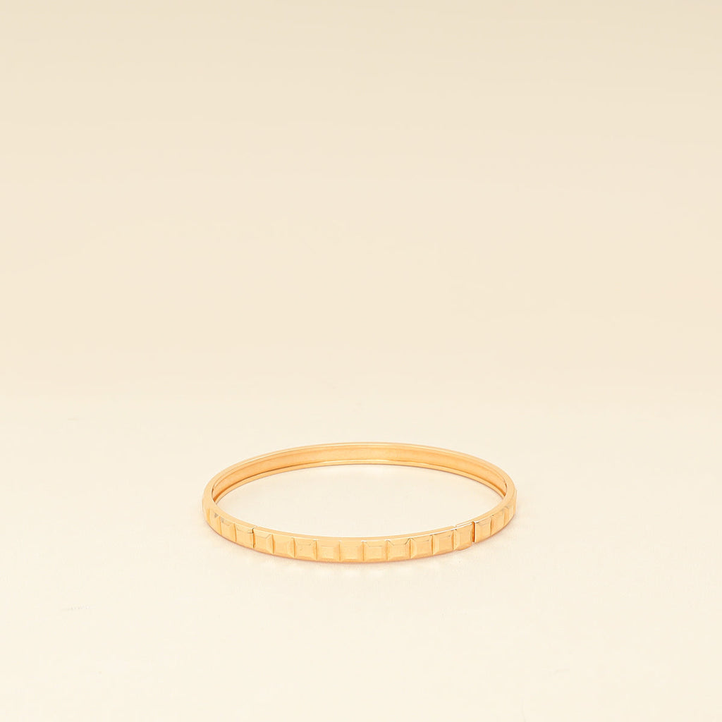 Boucheron 18K Rose Gold Quatre Clou de Paris Bangle