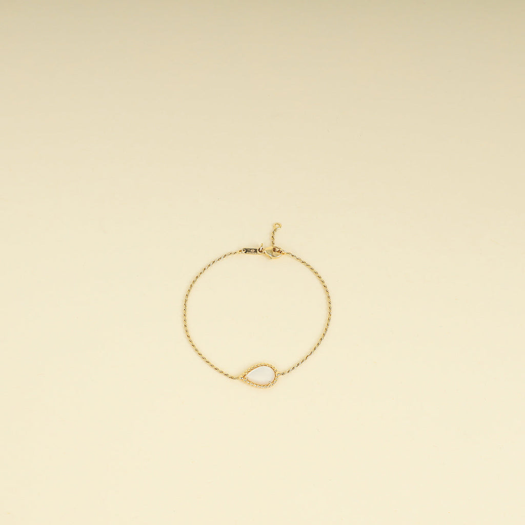Boucheron 18K Yellow Gold MOP Serpent Boheme Bracelet S Motif