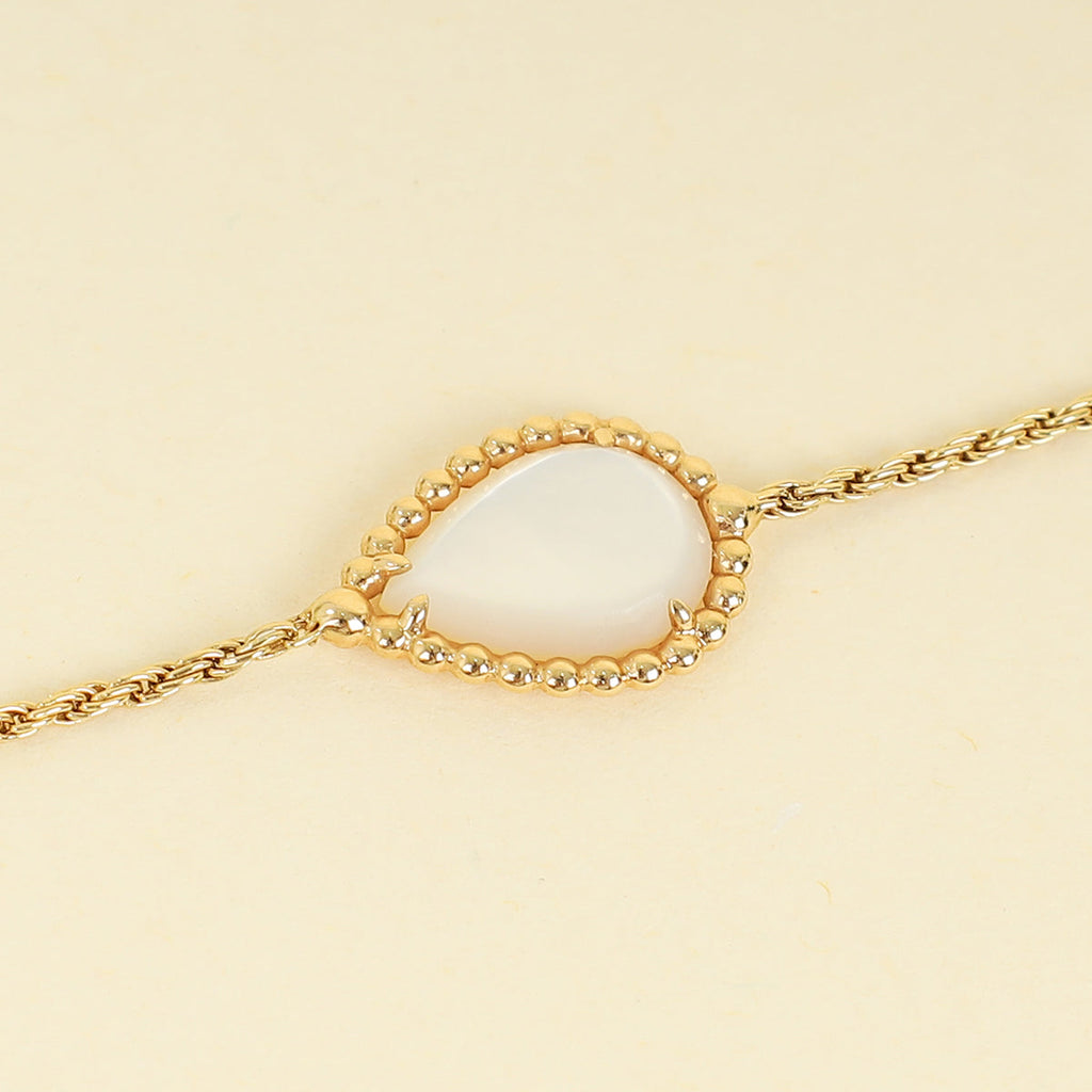 Boucheron 18K Yellow Gold MOP Serpent Boheme Bracelet S Motif