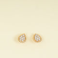 Boucheron 18K Rose Gold Diamond Serpent Bohème XS Motif Stud Earrings