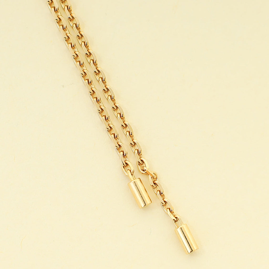 Boucheron 18K Tricolor Gold Quatre Classique Tie Necklace - Large Model