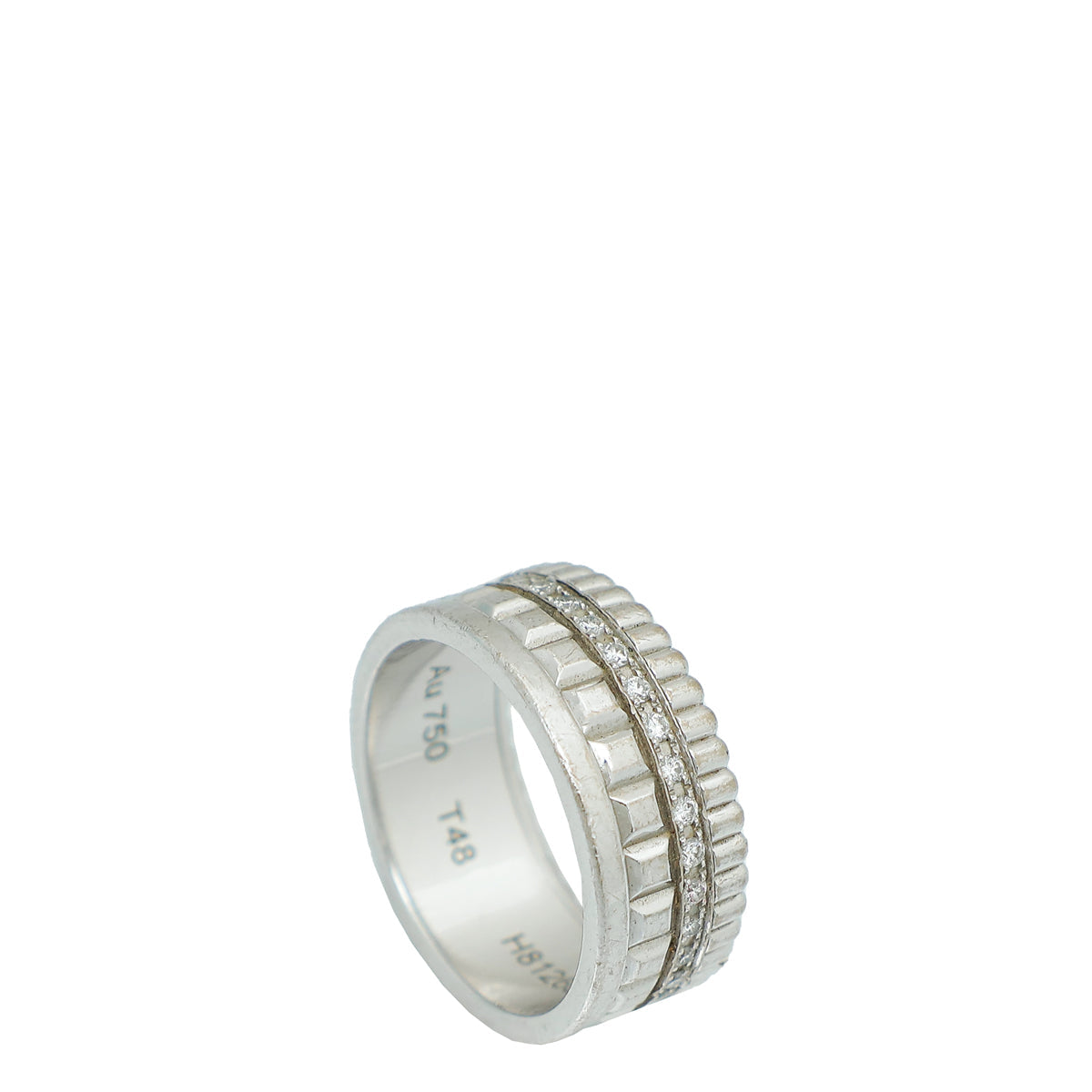 Boucheron 18K White Gold Diamond Quatre Radiant Edition Small Model Ring 48