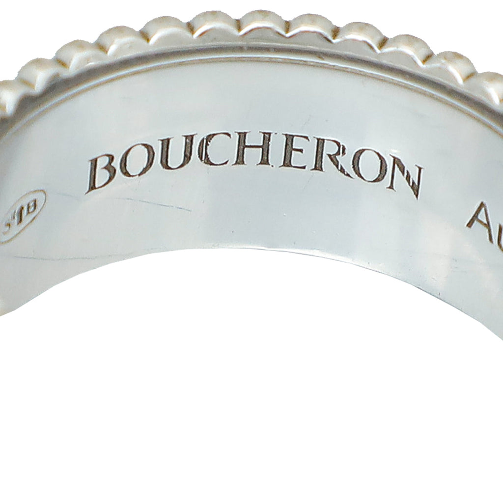 Boucheron 18K White Gold Diamond Quatre Radiant Edition Small Model Ring 48