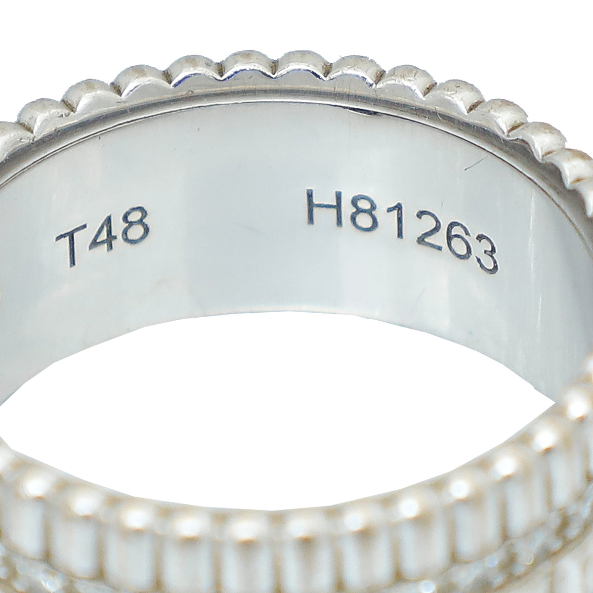 Boucheron 18K White Gold Diamond Quatre Radiant Edition Small Model Ring 48