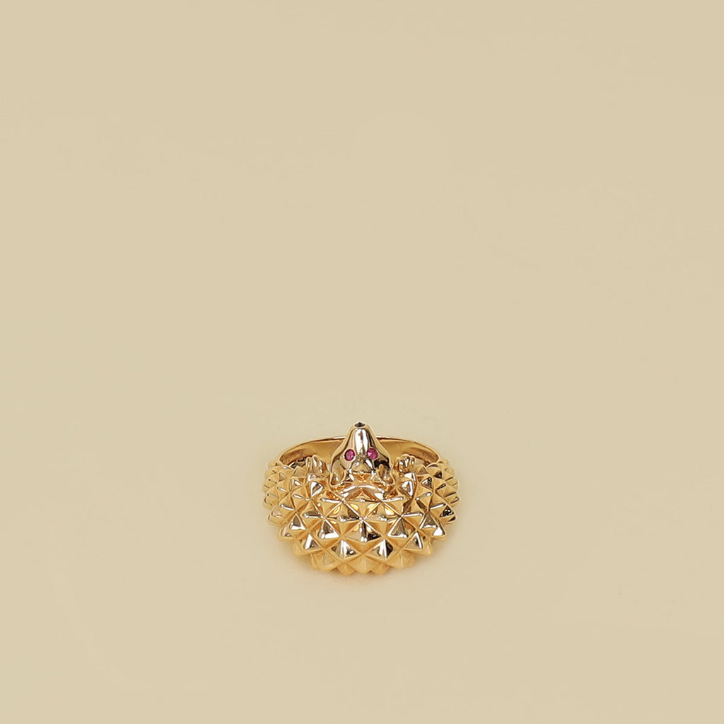 Boucheron 18K Pink Gold Animaux de Collection "Hans the Hedgehog" Ring Small Model 53