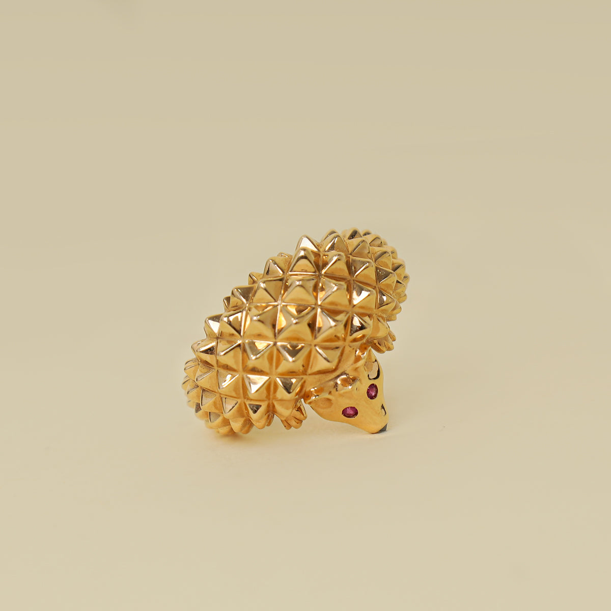 Boucheron 18K Pink Gold Animaux de Collection "Hans the Hedgehog" Ring Small Model 53