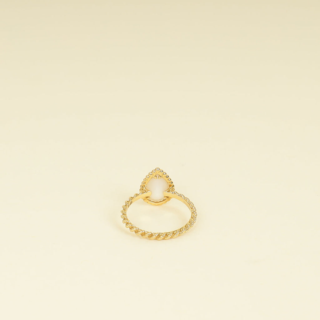 Boucheron 18K Yellow Gold MOP Serpent Boheme Ring S Motif 52