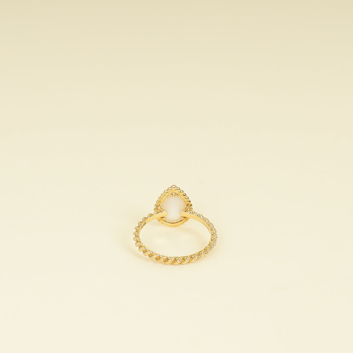 Boucheron 18K Yellow Gold MOP Serpent Boheme Ring S Motif 52