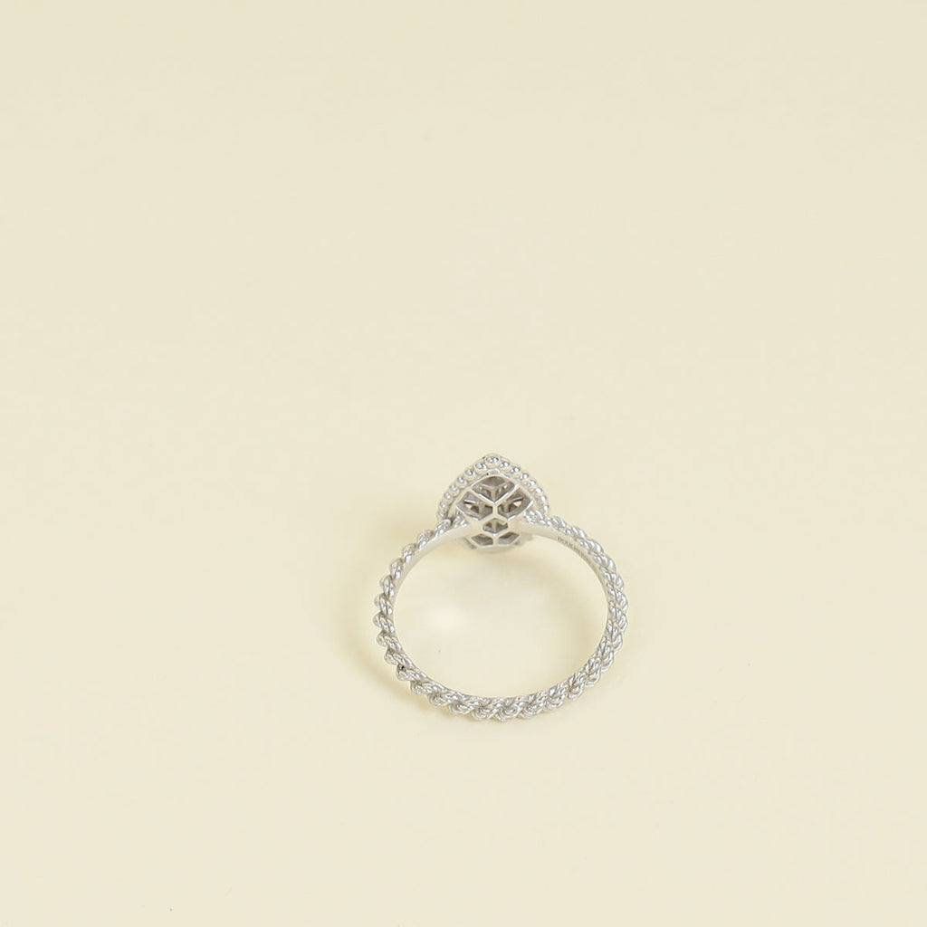 Boucheron 18K White Gold Serpent Boheme Diamond Ring 55