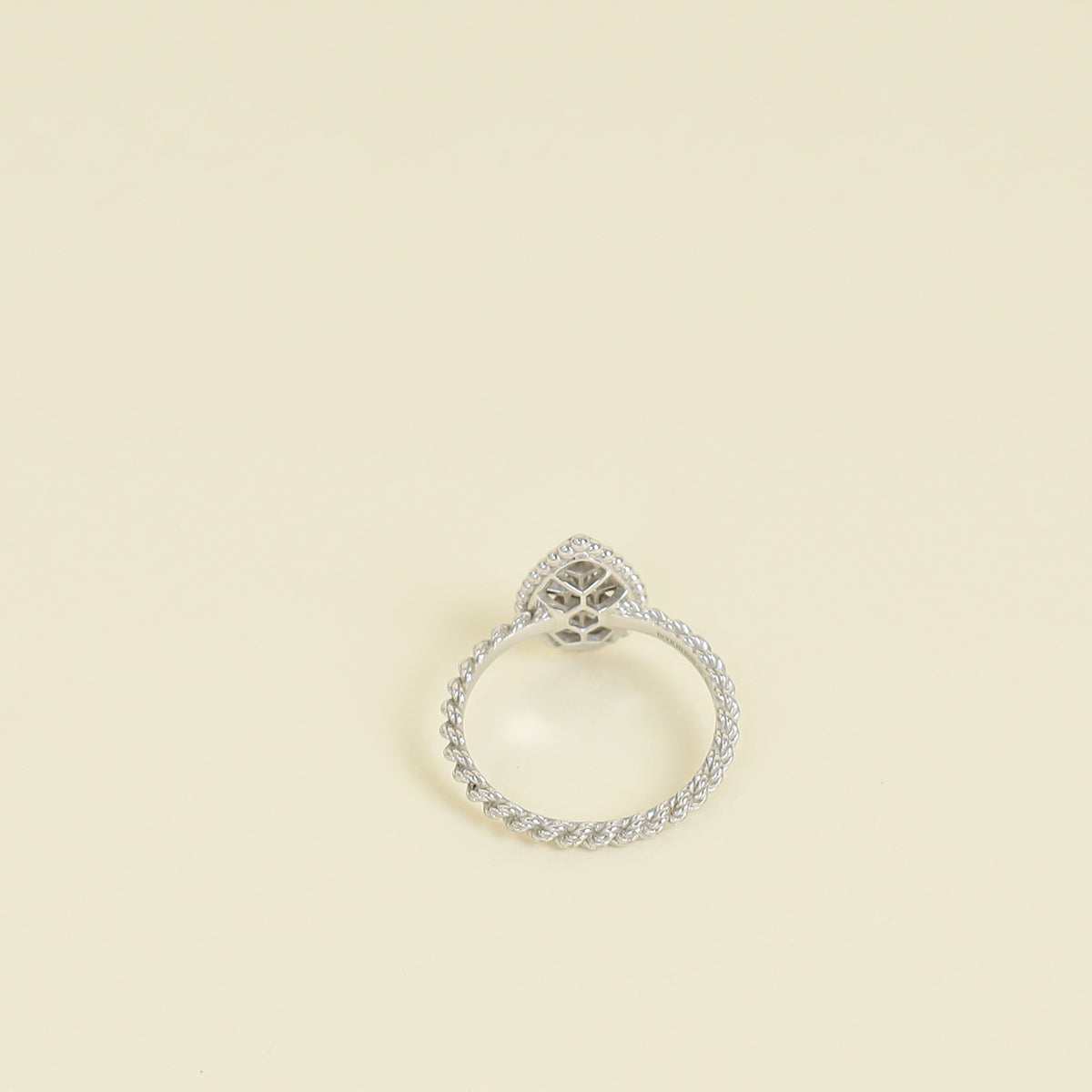 Boucheron 18K White Gold Serpent Boheme Diamond Ring 55