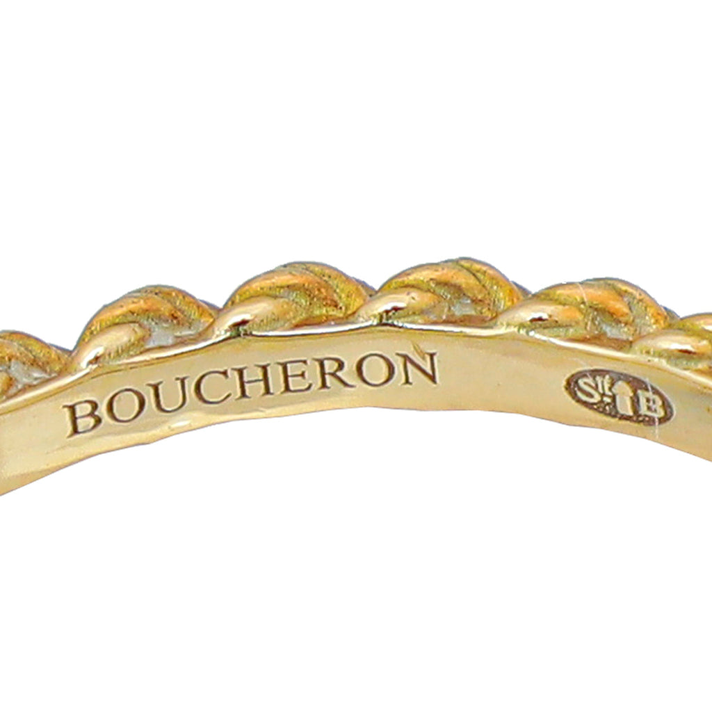 Boucheron 18K Yellow Gold Serpent Boheme S Motifs Ring 54