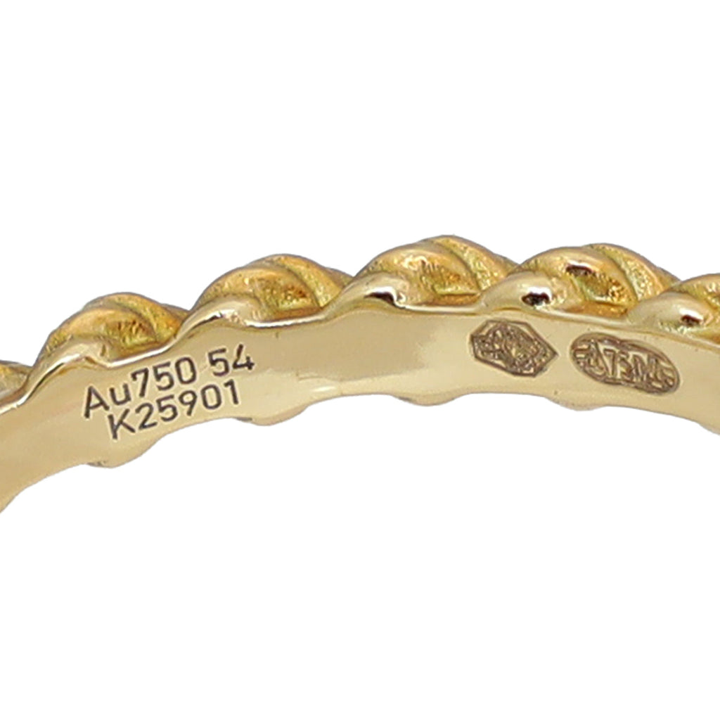 Boucheron 18K Yellow Gold MOP Serpent Boheme S Motifs Ring 54