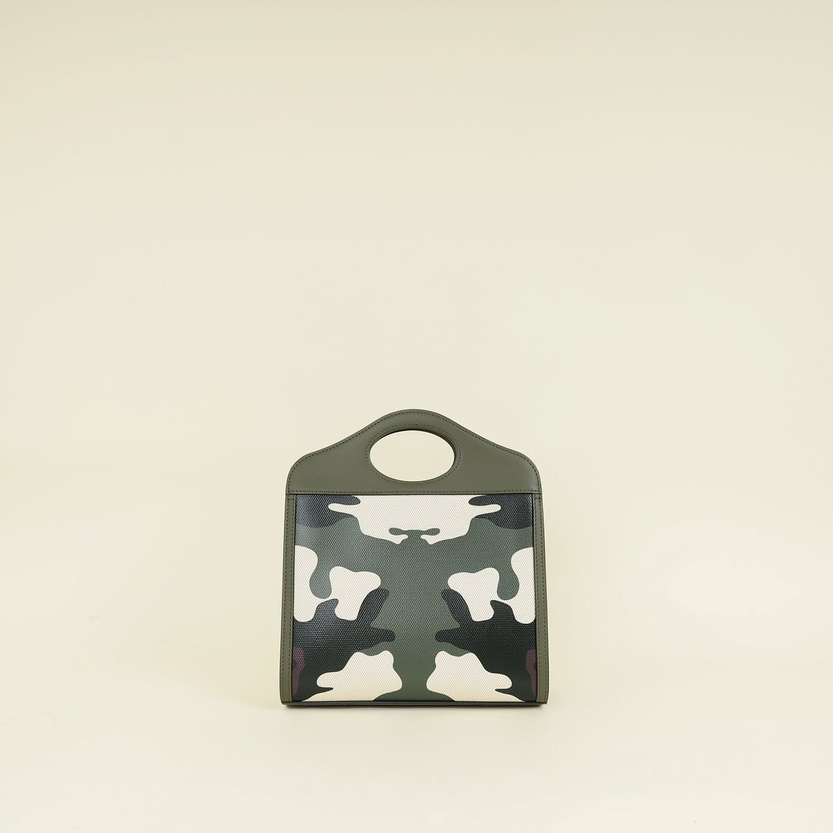 Burberry Green Multicolor Camouflage Mini Pocket Bag
