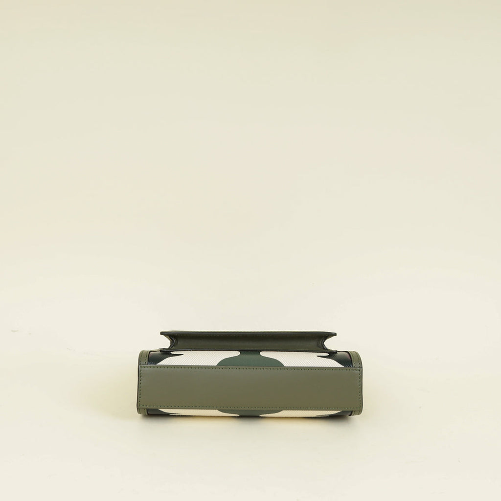 Burberry Green Multicolor Camouflage Mini Pocket Bag