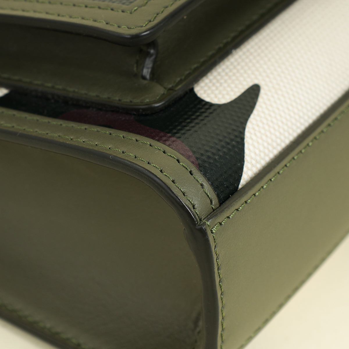 Burberry Green Multicolor Camouflage Mini Pocket Bag