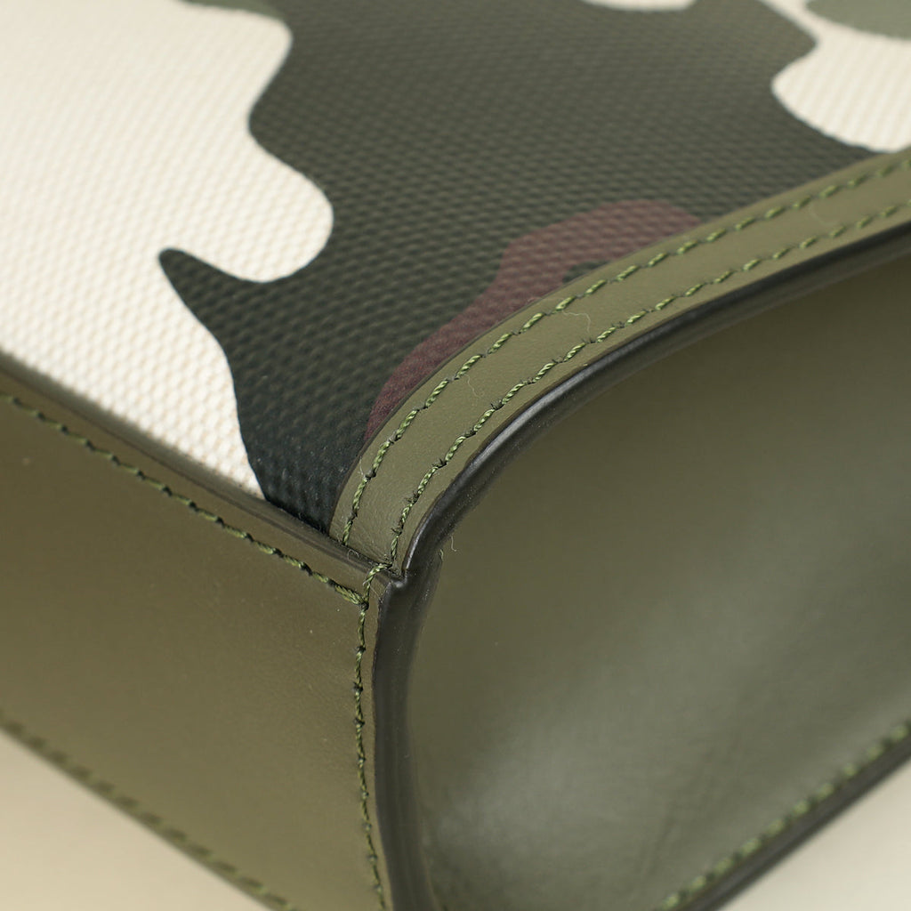 Burberry Green Multicolor Camouflage Mini Pocket Bag
