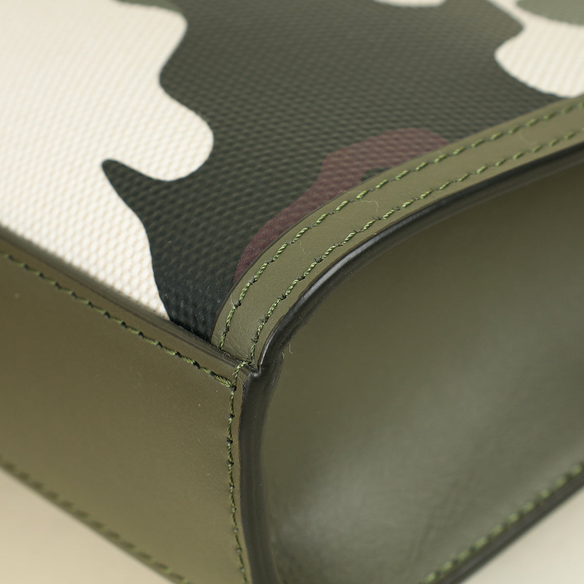 Burberry Green Multicolor Camouflage Mini Pocket Bag