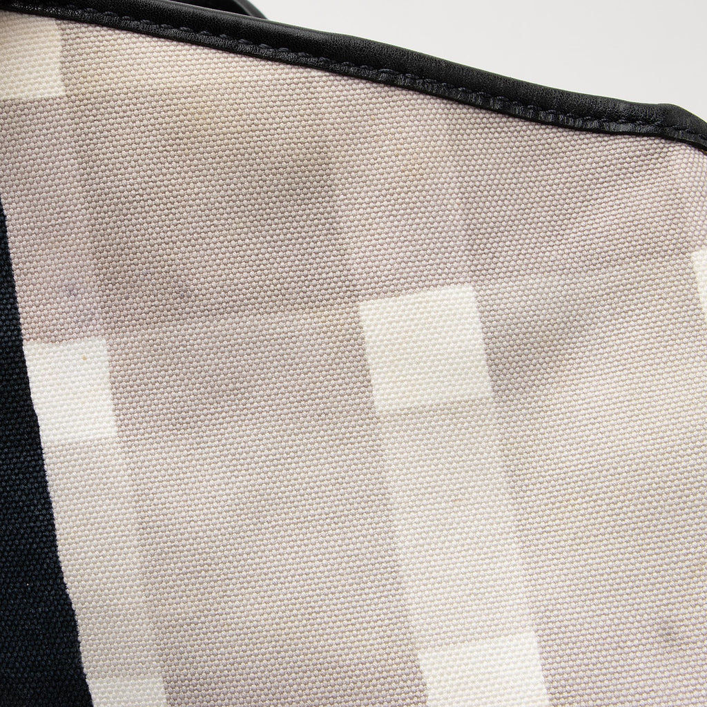 Burberry Brushstroke Mega Check Canvas Large Shopper Tote (SHF-23207)