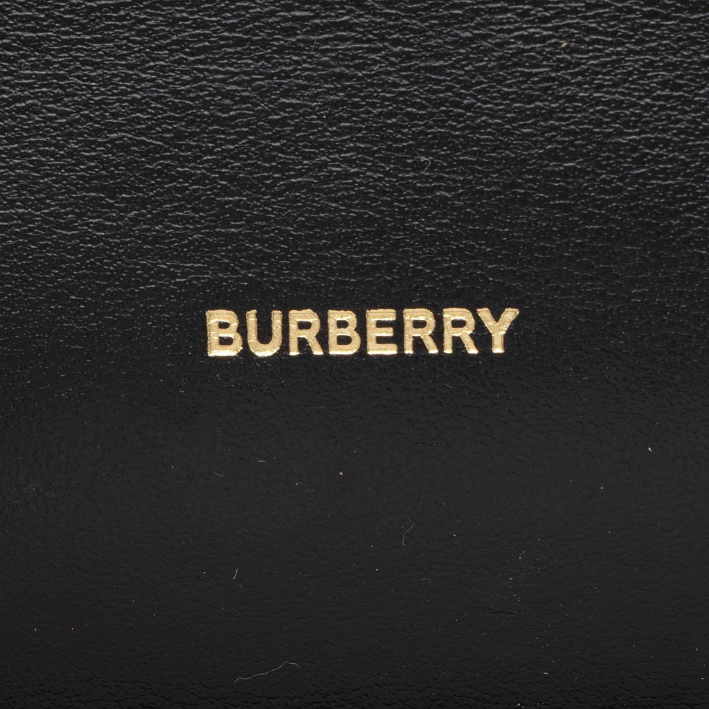 Burberry Calf Hair Leopard Print TB Carrie Chain Small Crossbody (SHF-zOZJdg)