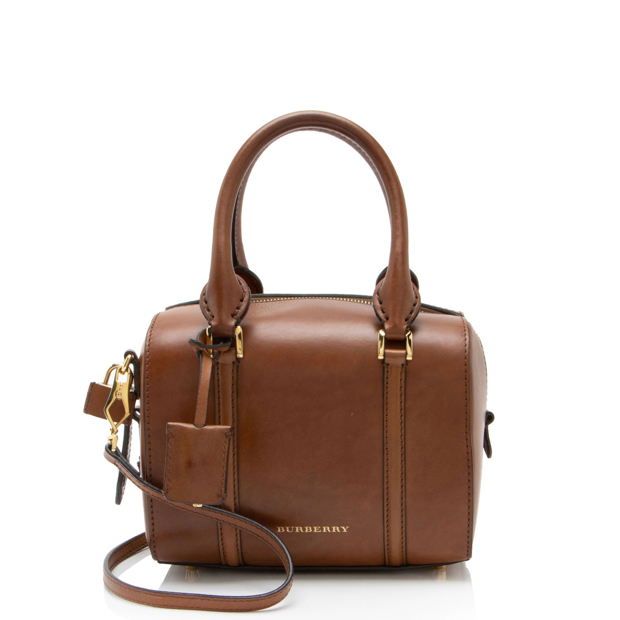 Burberry Calfskin Alchester Small Bowling Bag