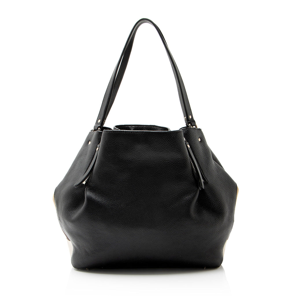 Burberry Calfskin House Check Maidstone Medium Shoulder Bag