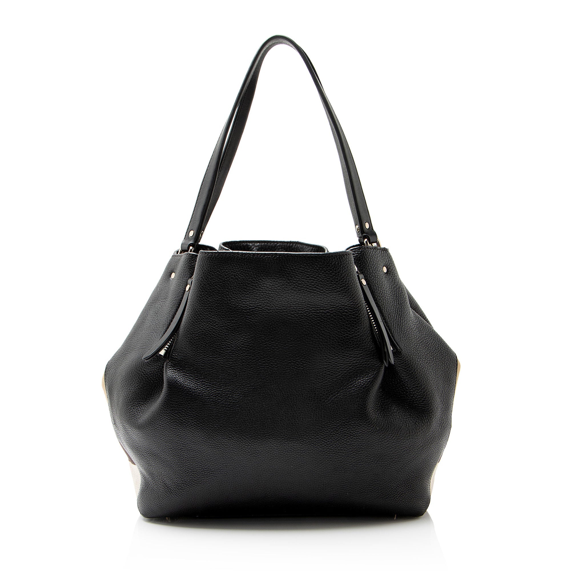 Burberry Calfskin House Check Maidstone Medium Shoulder Bag