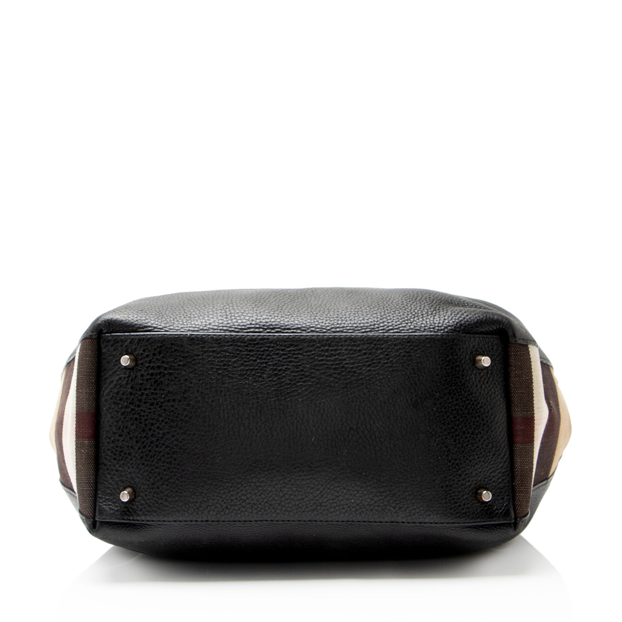 Burberry Calfskin House Check Maidstone Medium Shoulder Bag