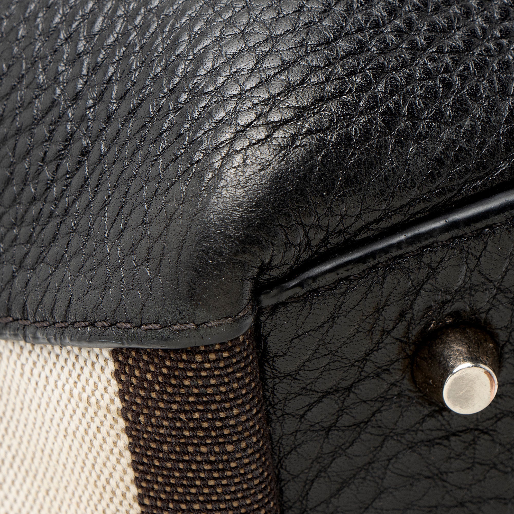 Burberry Calfskin House Check Maidstone Medium Shoulder Bag