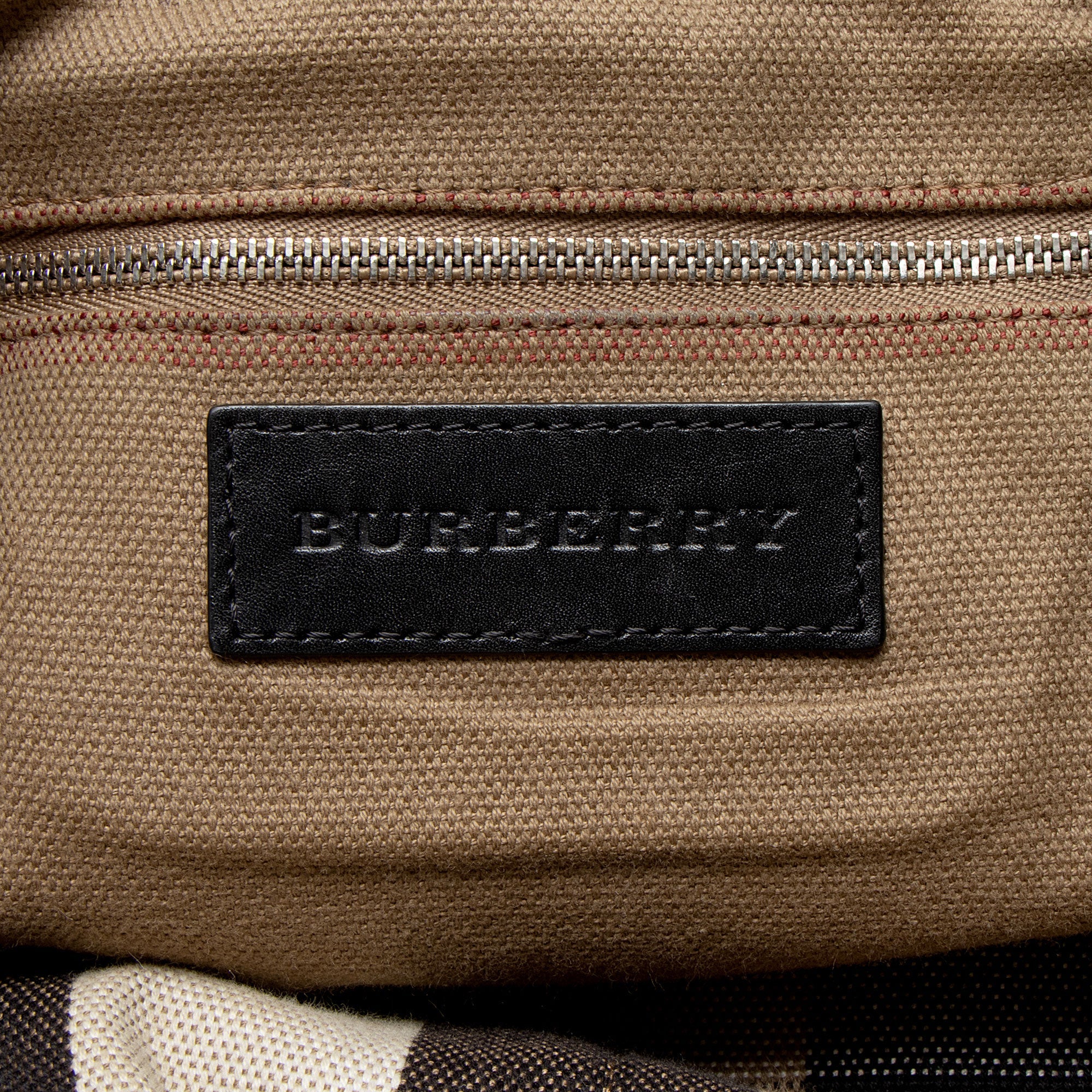 Burberry Calfskin House Check Maidstone Medium Shoulder Bag