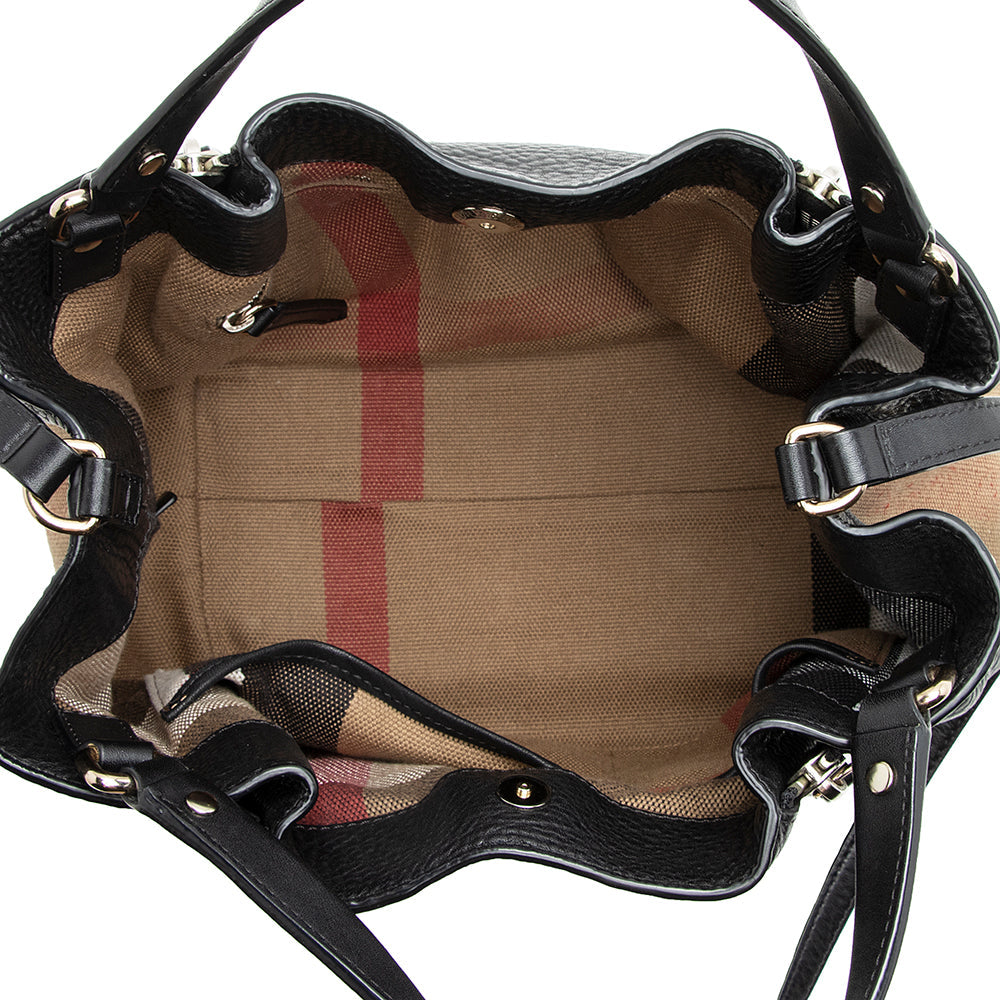 Burberry Calfskin House Check Maidstone Small Shoulder Bag (SHF-21815)