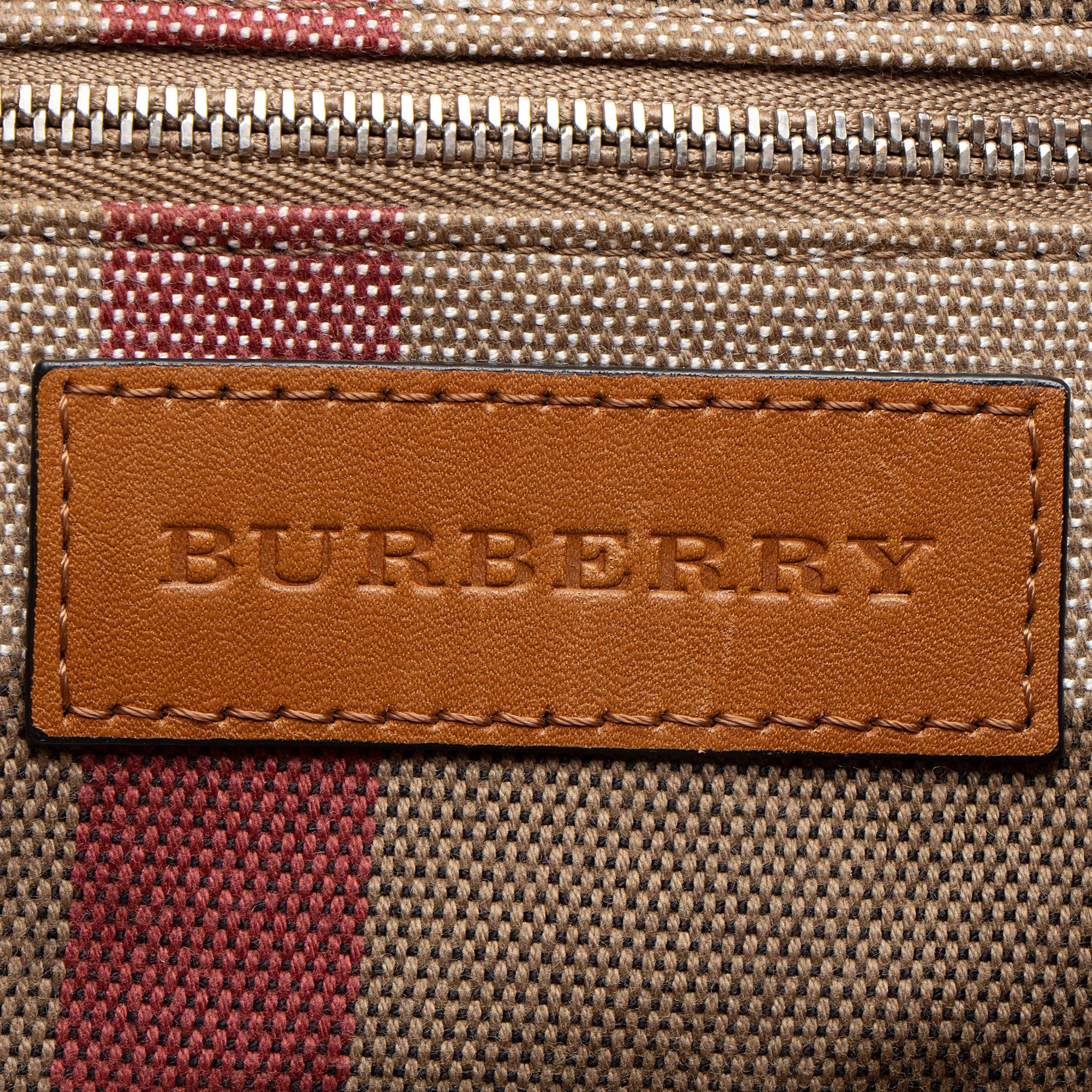 Burberry Calfskin House Check Maidstone Small Shoulder Bag (SHF-GIU47v)