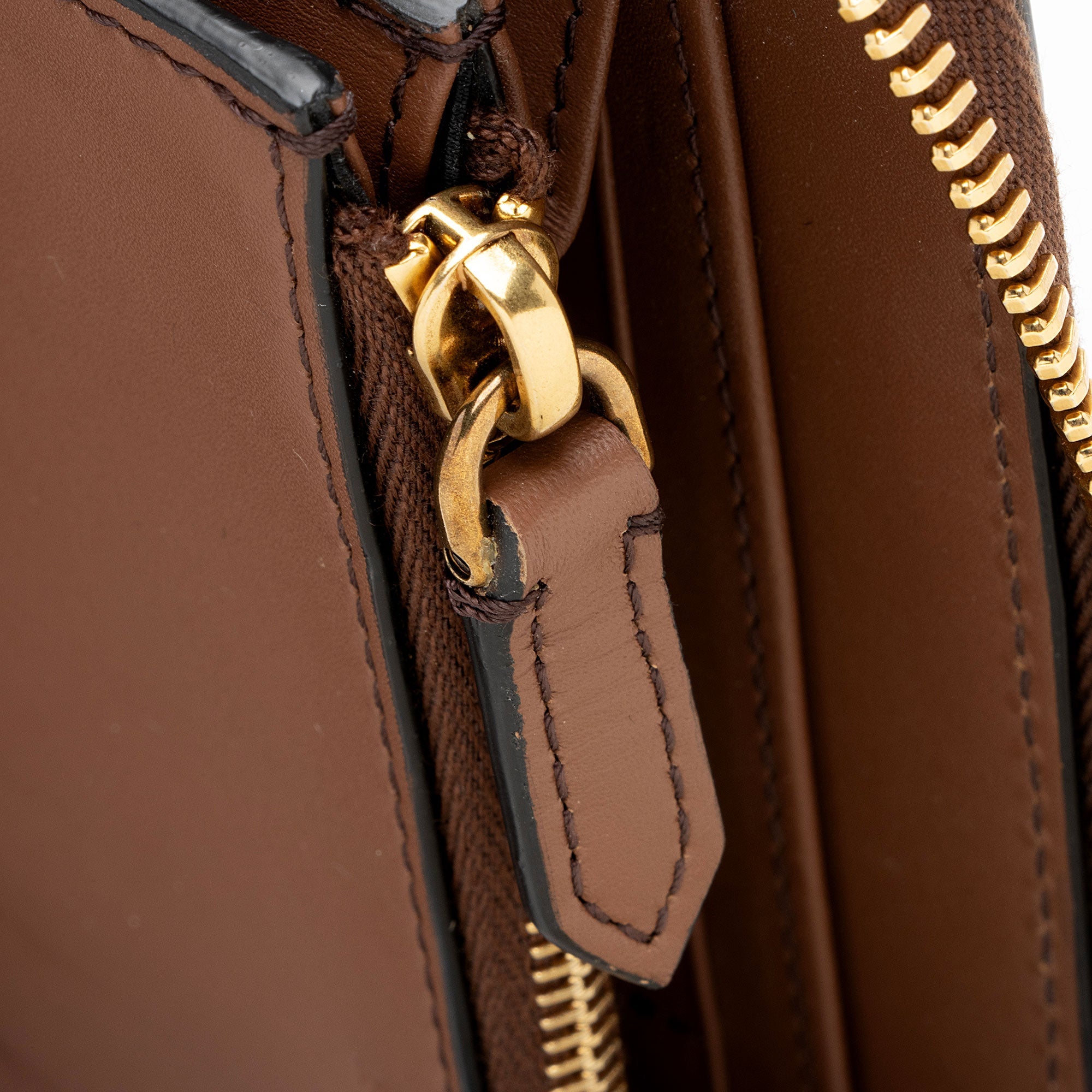 Burberry Calfskin House Check Renfrew Zip Around Wallet